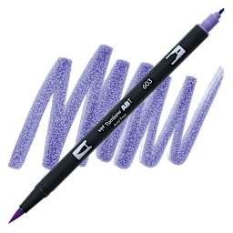 Tombow Dual Brush Pen - Periwinkle pen and swatch