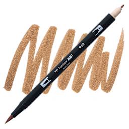 Tombow Dual Brush Pen - Cappuccino pen and swatch