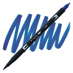 Tombow Dual Brush Pen - Ultramarine pen and swatch