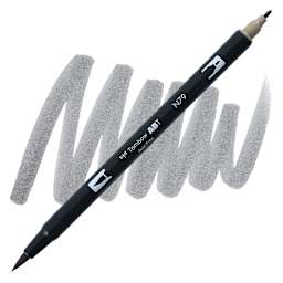 Tombow Dual Brush Pen - Warm Gray 2 pen and swatch