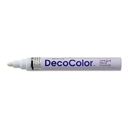 Decocolor Paint Marker - White, Broad Tip
