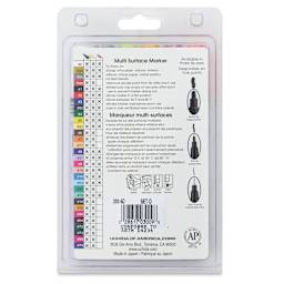 Decocolor Paint Markers- Retro Colors, Set of 6, Broad Tip (Back)