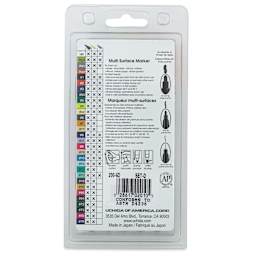 Decocolor Paint Markers- Retro Colors, Set of 6, Fine Tip (back)