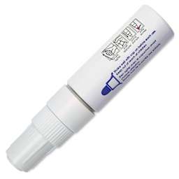 Decocolor Jumbo Paint Marker - White, cap on
