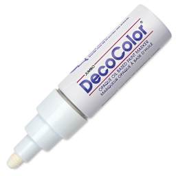 Decocolor Jumbo Paint Marker - White, cap off