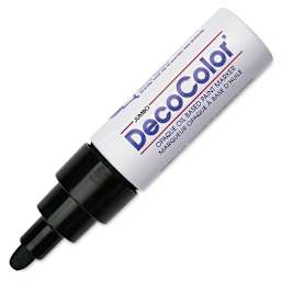Decocolor Jumbo Paint Marker - Black, cap off