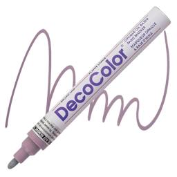 Decocolor Paint Marker - Pale Mauve, Broad Tip marker and swatch