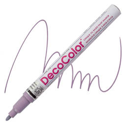 Decocolor Paint Marker - Pale Mauve, Fine Tip marker and swatch