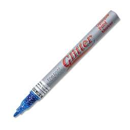 Decocolor Glitter Marker - Glitter Blue, Fine Point