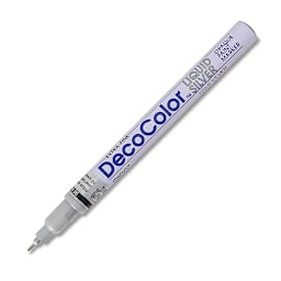 Decocolor Paint Marker - Silver, Extra Fine Tip