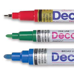 Decocolor Paint Markers - Closeup of Different tips 