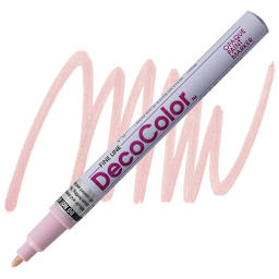 Decocolor Paint Marker - Blush Pink, Fine Tip marker and swatch