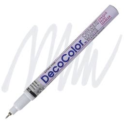 Decocolor Paint Marker - White, Extra Fine Tip marker and swatch