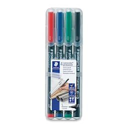 Staedtler Lumocolor Permanent Marker Set - Assorted, Superfine