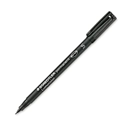 Staedtler Lumocolor Permanent Marker - Black, Superfine
