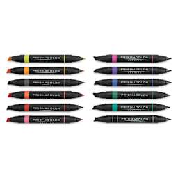 Prismacolor Premier Dual-Ended Art Marker Set - Primary/Secondary Colors, Set of 12 (set contents)