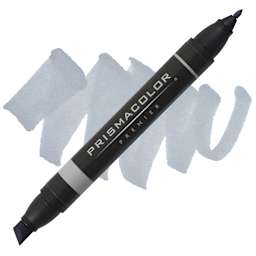 Prismacolor Premier Dual-Ended Art Marker - Cool Grey 50% (marker and swatch)
