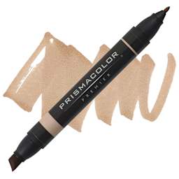 Prismacolor Premier Dual-Ended Art Marker - Light Tan (marker and swatch)