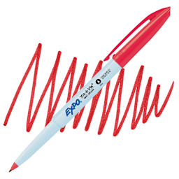 Expo Vis-à-Vis Projection Marker - Red marker and swatch