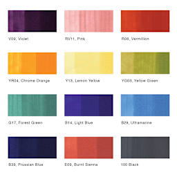 Copic Sketch Marker Set - Set of 12, Basic Colors