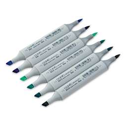 Copic Sketch Marker Set - Set of 6, Sea & Sky Colors