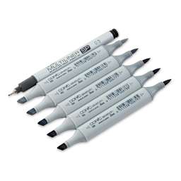 Copic Sketch Marker Set - Set of 6, Sketching Grays