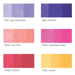 Copic Sketch Marker Set - Set of 6, Floral Favorites 2