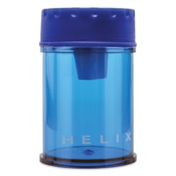 Helix Hand-Held Pencil Sharpener - Single Hole, Blue colored sharpener