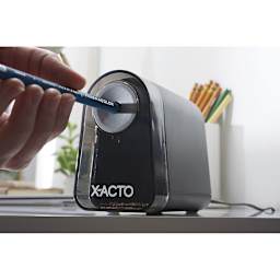 X-Acto Mighty Mite Electric Pencil Sharpener with Pencil Saver - Hand sharpening blue pencil
