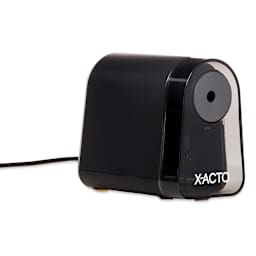 X-Acto Mighty Mite Electric Pencil Sharpener with Pencil Saver - Right angled view with cord