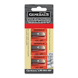 General's All Art Pencil Sharpener - Single Hole, Pkg of 3