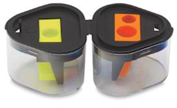 General's 3-in-1 Sharpener - Open with single opening for colored pencils and double for graphite 