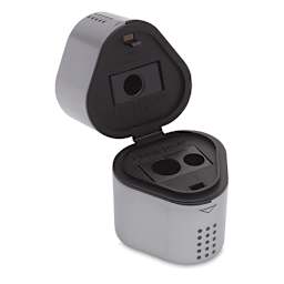 Faber-Castell Grip Trio Sharpener - 3 Hole, Silver