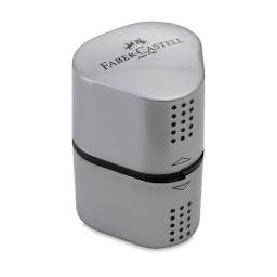 Faber-Castell Grip Trio Sharpener - 3 Hole, Silver