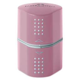 Faber-Castell Grip Trio Sharpener - 3 Hole, Rose Shadows (out of package, closed)