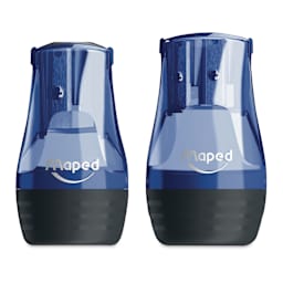 Maped Tonic Pencil Sharpeners - Single and Double Hole sharpeners shown side by side