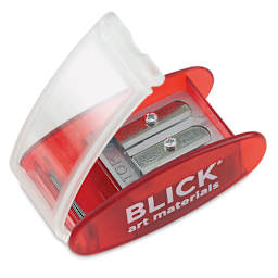 Blick by KUM Long Point Sharpener - Left angle view of open Sharpener