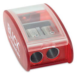 Blick by KUM Long Point Sharpener - Front view showing 2 pencil holes