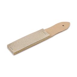 Richeson Sandpaper Pointer - Angled view of pad of sandpaper on wooden base