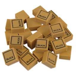 Blick Art Gum Eraser - Small, 1" x 1" x 1/2", Box of 24, erasers laid out