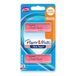 Pink Pearl Eraser - Medium, Pack of 3