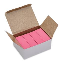 Soft Pink Beveled Eraser - Medium, Pack of 12