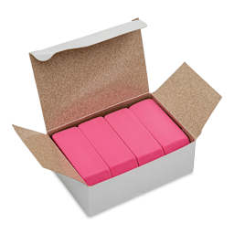 Soft Pink Beveled Eraser - Large, Pack of 12