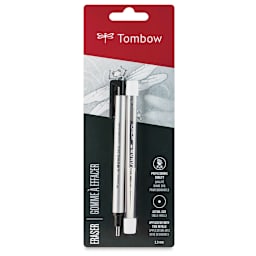 Tombow Mono Zero Refillable Eraser - Eraser and Refill, Round (in package)