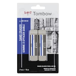 Tombow Mono Colored Pencil Eraser - Pkg of 2, front of the packaging