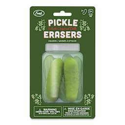 Fred Pickle Erasers, in packaging