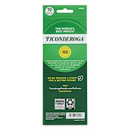 Ticonderoga No. 2 Striped Pencil - Pkg of 10, back of the packaging