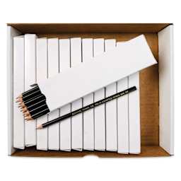 General's Solid Graphite Drawing Pencils - Classroom Pack of 144, showing individual boxes inside