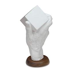 Human Hand Stand - Back of right hand holding a Cube