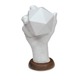 Human Hand Stand - Front of right hand holding Icosahedron